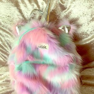 Justice Furry Mini Backpack